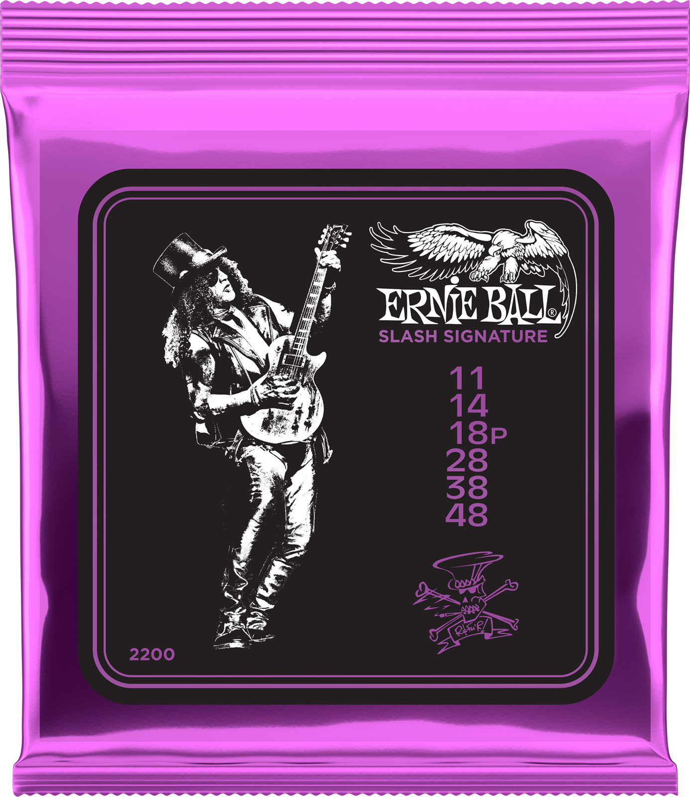 Ernie Ball Jeu De 6 Cordes Cordes électrique Signature Slash - 11-48 - Electric guitar strings - Main picture