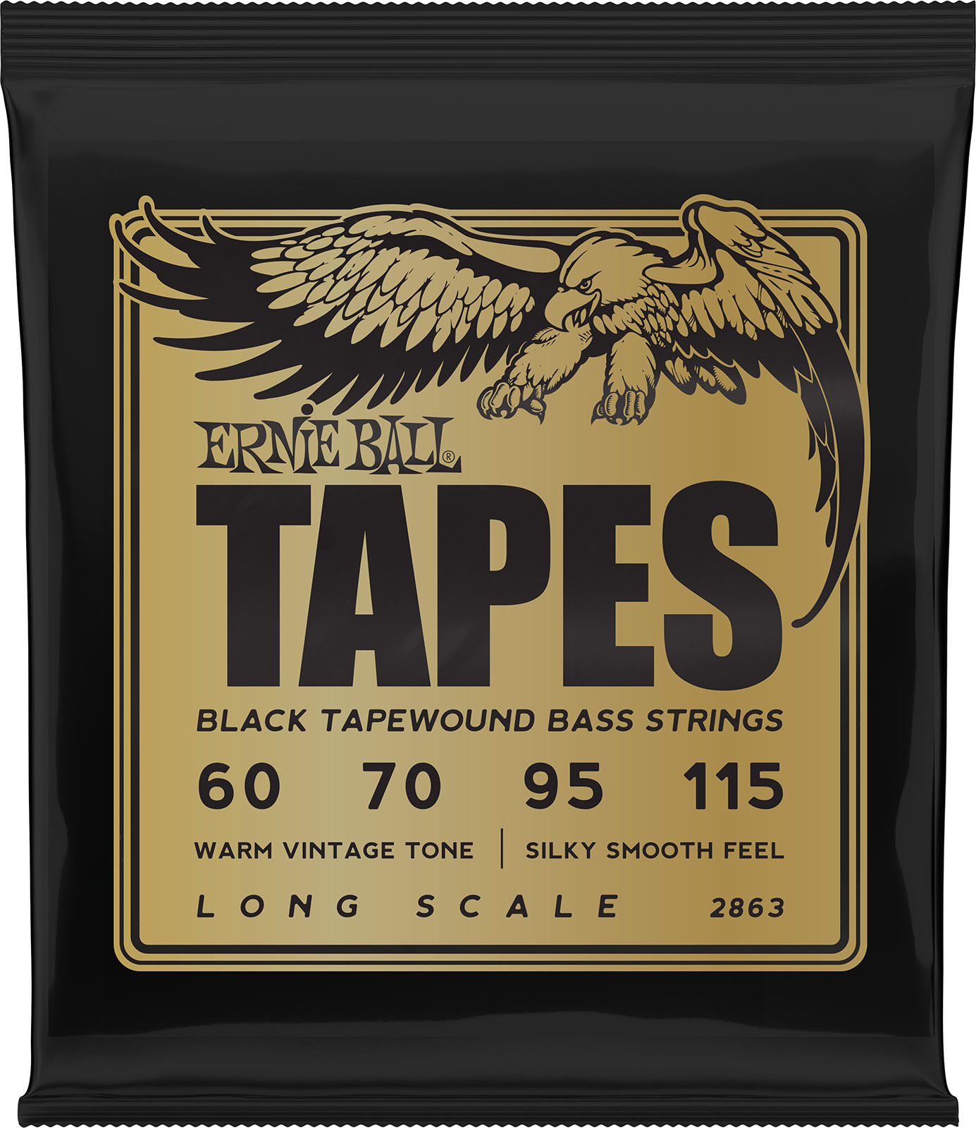 Ernie Ball Jeu De 4 Cordes Cordes Pour Basse électrique Tapes Long Scale 60-115 - Electric bass strings - Main picture