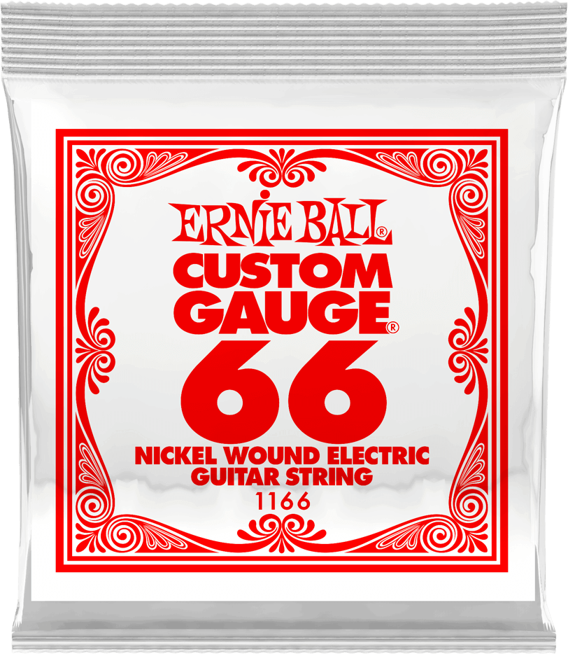 Ernie Ball Corde Au DÉtail Electric (1) 1166 Slinky Nickel Wound 66 - Electric guitar strings - Main picture