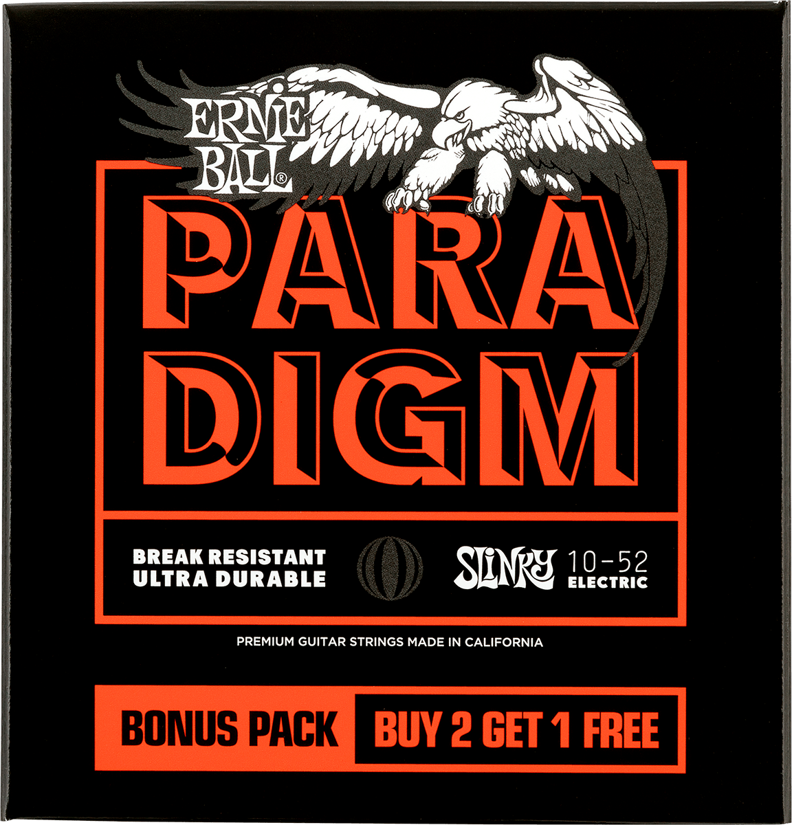 Ernie Ball Jeu De 6 Cordes Electric (3x Set) 3365 Paradigm Slinky 10-52 - Electric guitar strings - Main picture