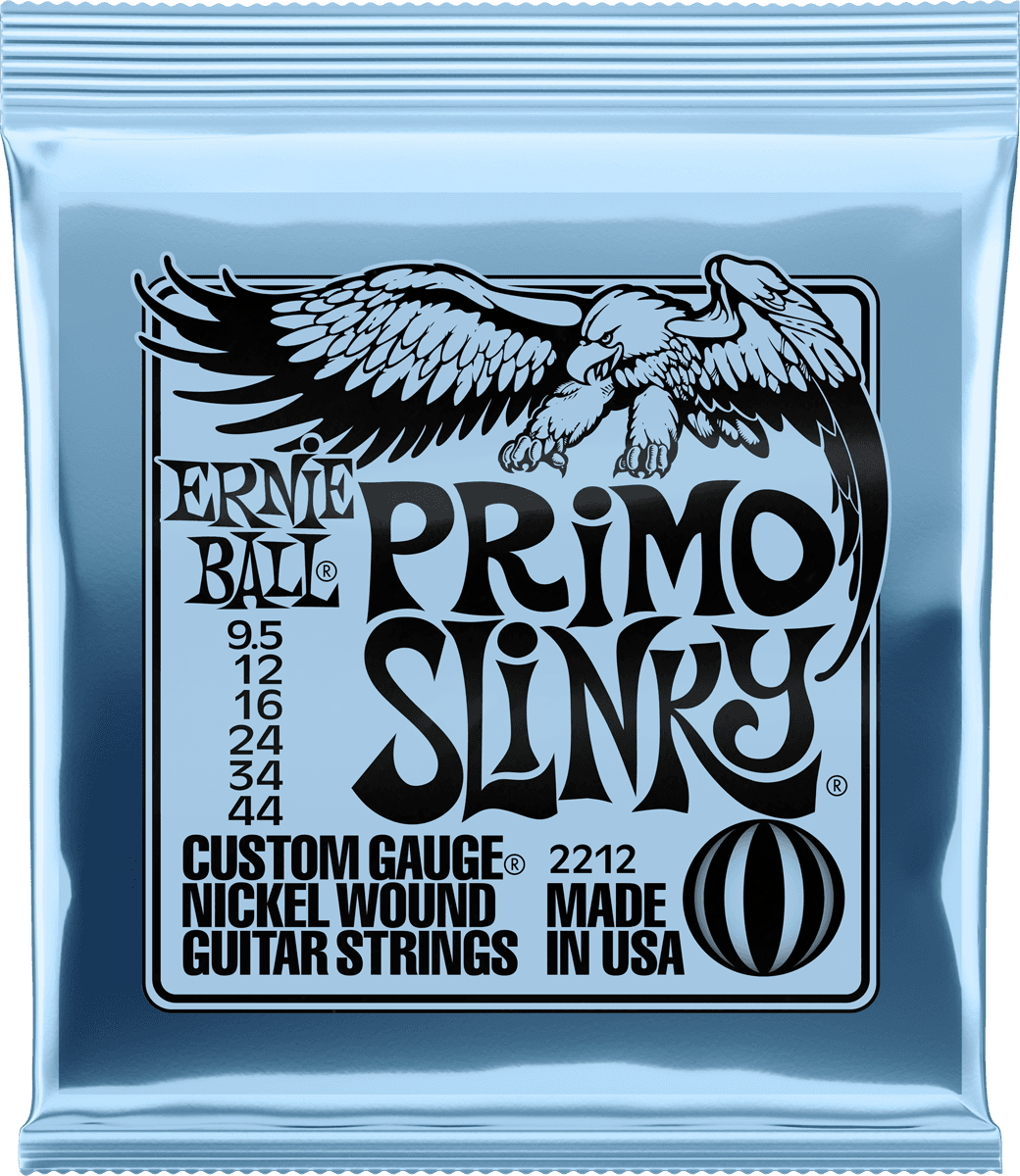 Ernie Ball Electric (6) 2212 Primo Slinky 9,5-44 - Electric guitar strings - Main picture