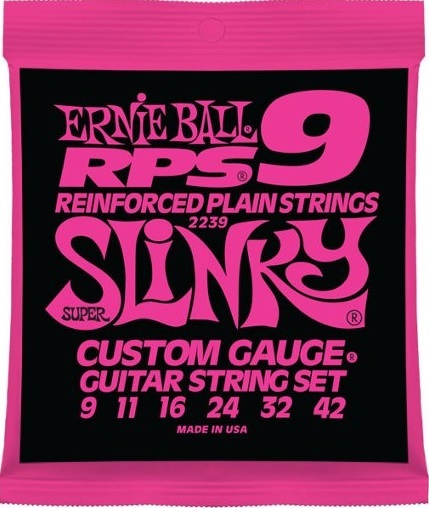 Ernie Ball Jeu De 6 Cordes Electric (6) 2239 Rps-9 Super Slinky Custom Gauge 9-42 - Electric guitar strings - Main picture