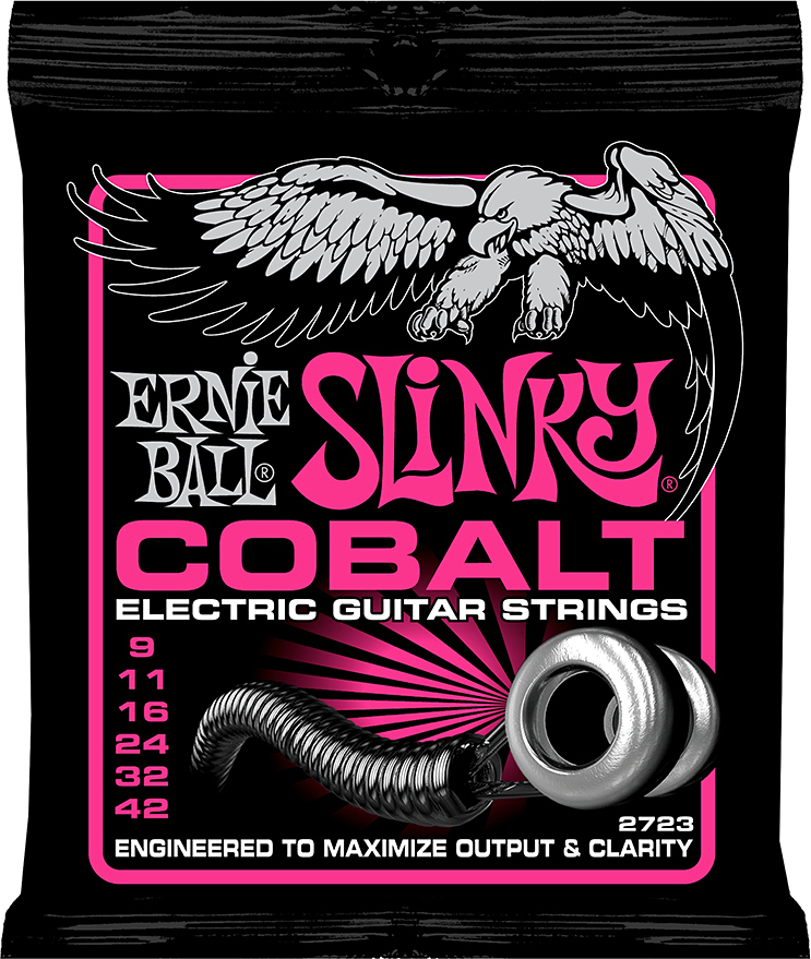 Ernie Ball Jeu De 6 Cordes Electric (6) 2723 Cobalt Super Slinky 9-42 - Electric guitar strings - Main picture
