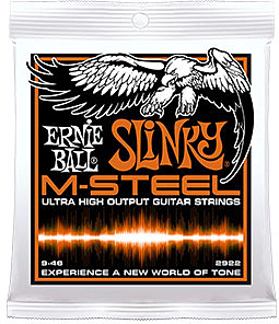Ernie Ball Jeu De 6 Cordes Electric (6) 2922 Slinky M-steel High Output 9-46 - Electric guitar strings - Main picture