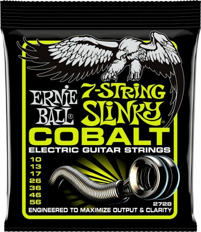 Ernie Ball Jeu De 7 Cordes Electric (7) 2728 Cobalt Regular Slinky 10-56 - Electric guitar strings - Main picture