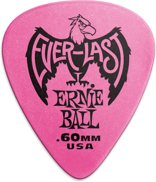 Ernie Ball Everlast 0.60mm Rose (sachet De 12) - Guitar pick - Main picture