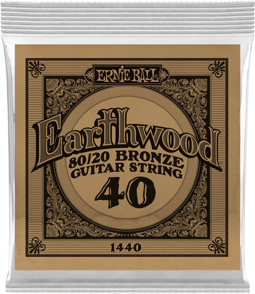 Ernie Ball Corde Au DÉtail Folk (1) Earthwood 80/20 Bronze 040 - Acoustic guitar strings - Main picture