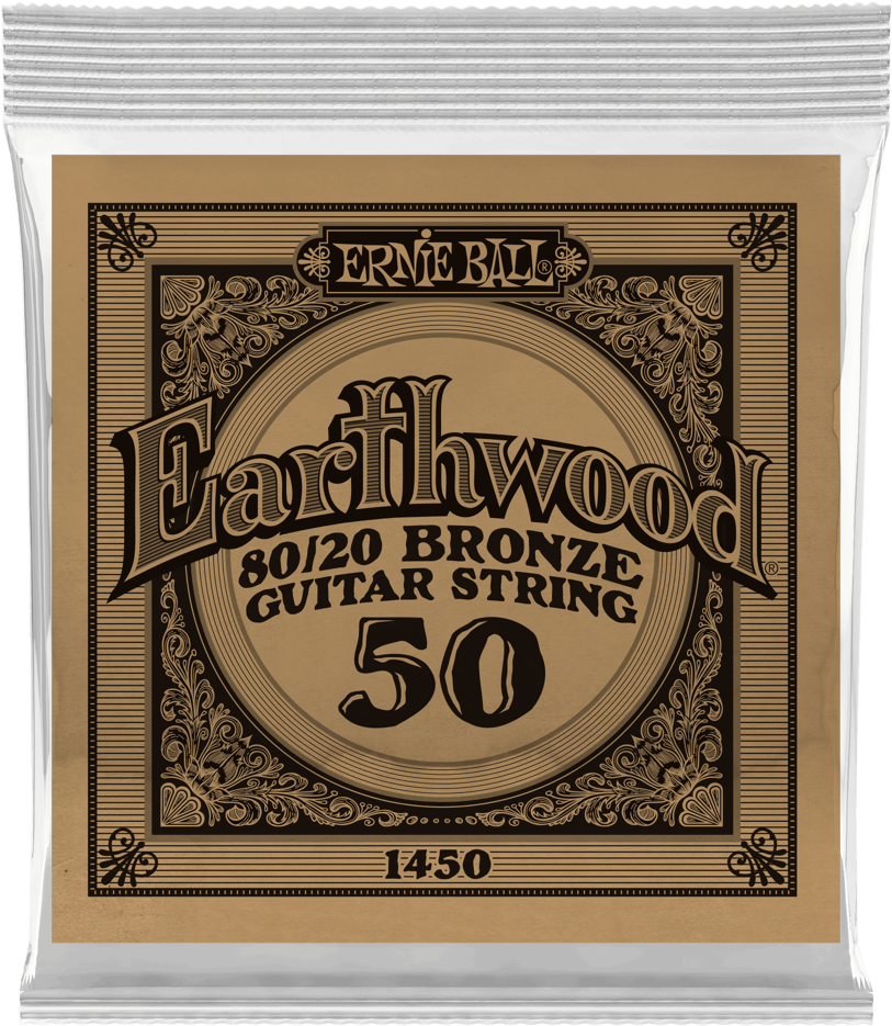 Ernie Ball Corde Au DÉtail Folk (1) Earthwood 80/20 Bronze 050 - Acoustic guitar strings - Main picture