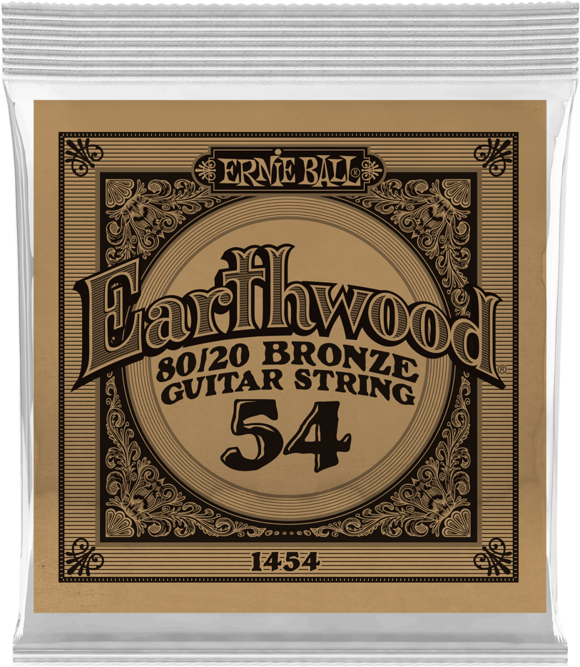Ernie Ball Corde Au DÉtail Folk (1) Earthwood 80/20 Bronze 054 - Acoustic guitar strings - Main picture