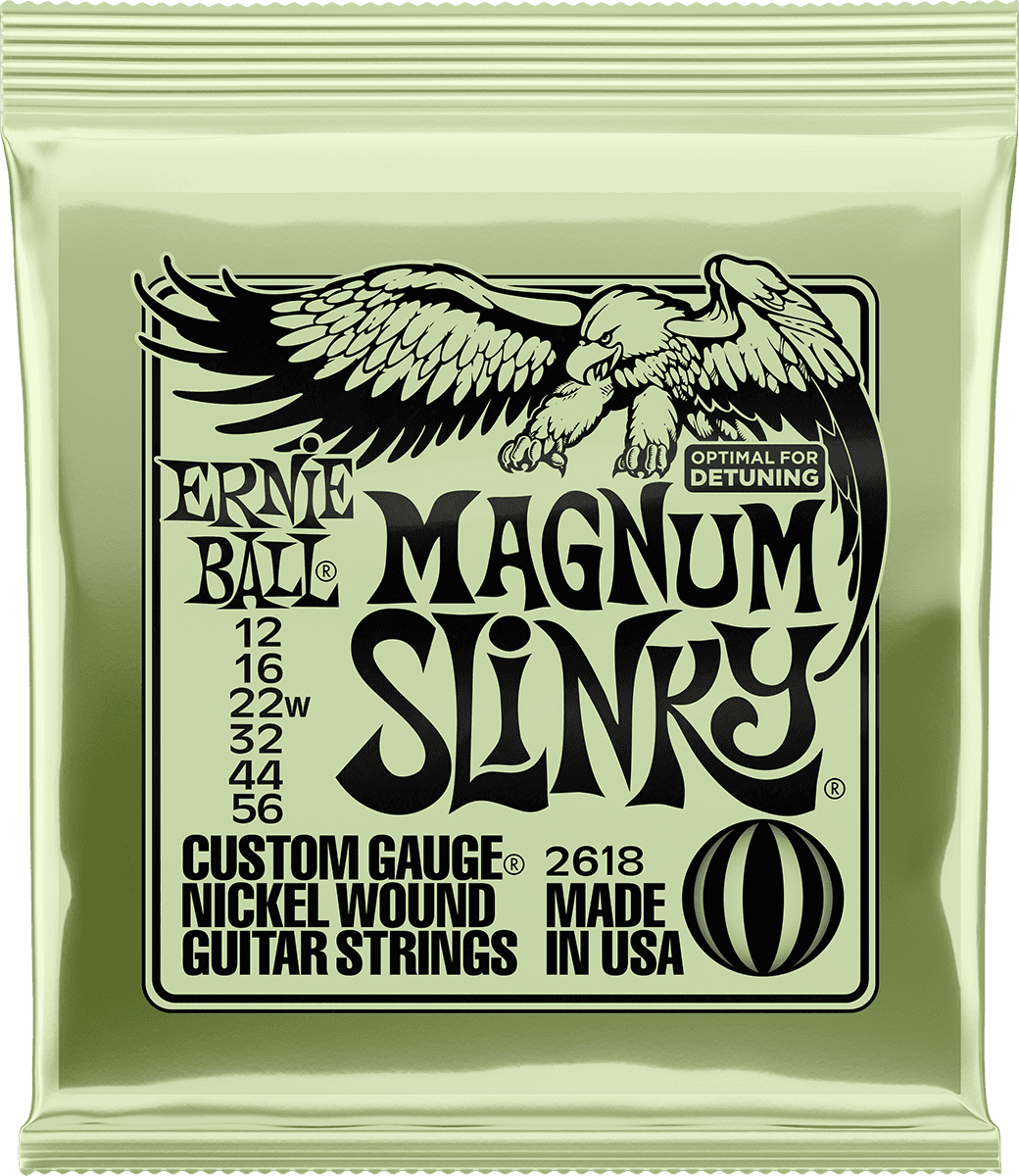 Ernie Ball Magnum Slinky 12-16-22w-32-44-56 - Electric guitar strings - Main picture