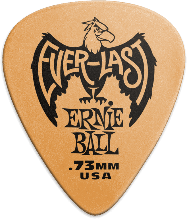 Ernie Ball Mediators Everlast Sachet De 12 Orange 0,73mm - Guitar pick - Main picture