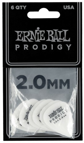 Ernie Ball Mediators Prodigy Sachet De 6 Blanc Standard 2mm - Guitar pick - Main picture