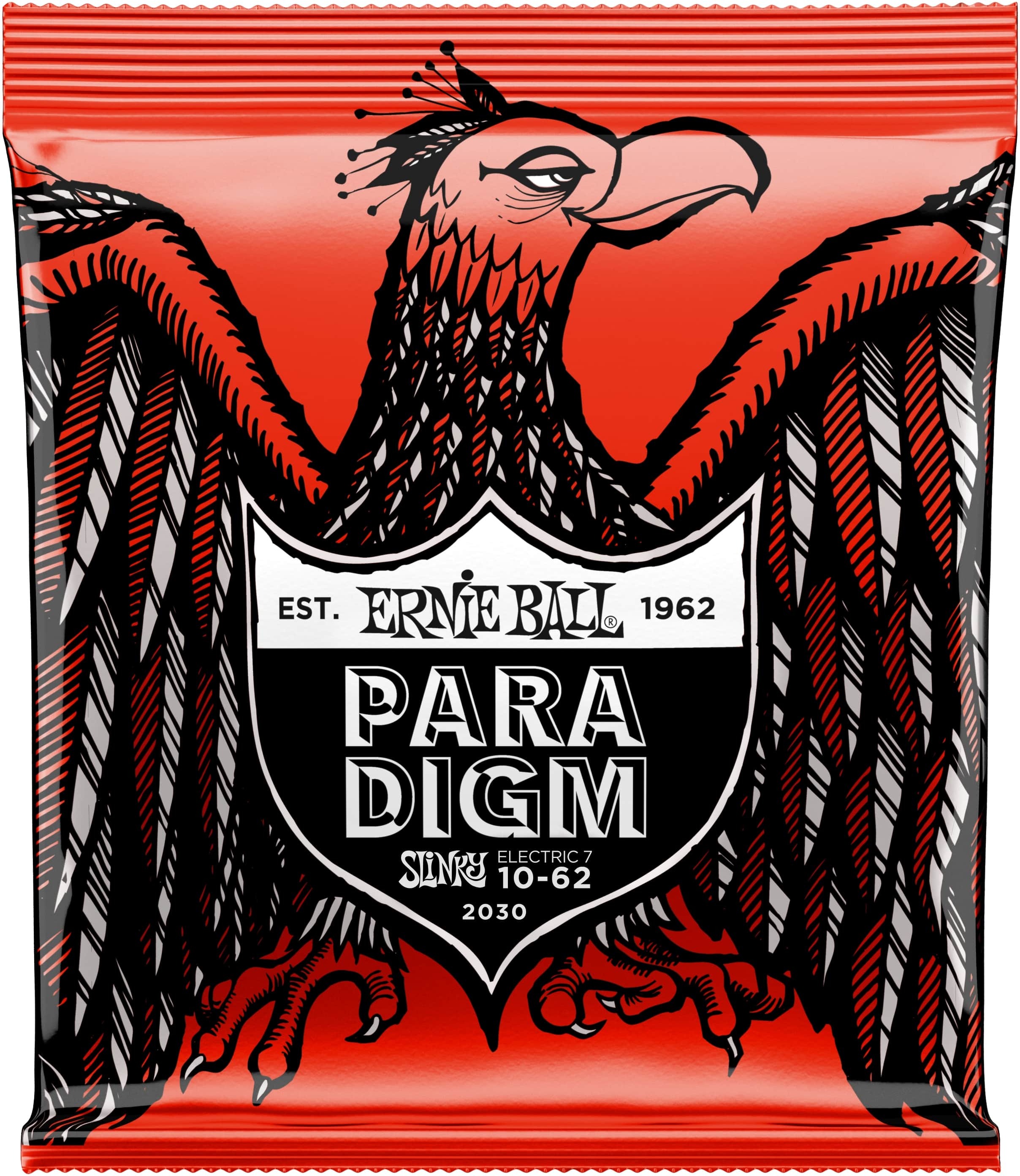 Ernie Ball P02030 7-string Paradigm Sthb Slinky Electric Guitar 7c 10-62 - Electric guitar strings - Main picture