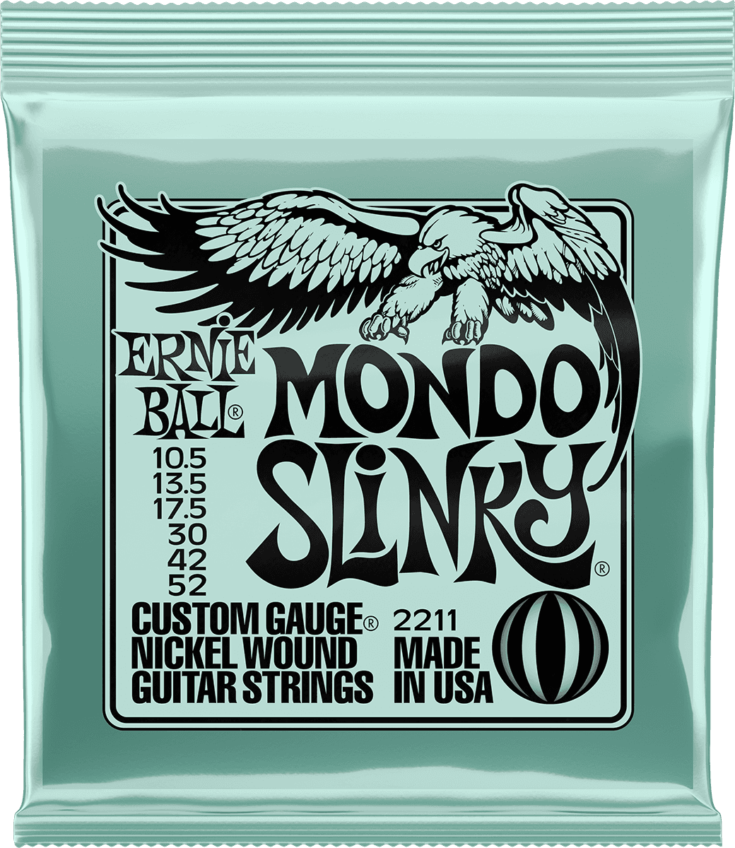 Ernie Ball P02211 Mondo Slinky Nickel Wound Electric Guitar 6c 10.5-52 - Electric guitar strings - Main picture