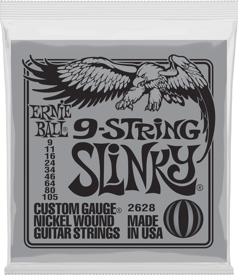 Ernie Ball P02628 Slinky Nickel Wound Electric Guitar 9c 9-105 - Electric guitar strings - Main picture