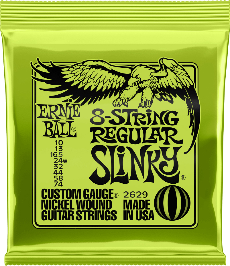 Ernie Ball P02629 Regular Slinky Nickel Wound Electric Guitar 8c 10-74 - Electric guitar strings - Main picture