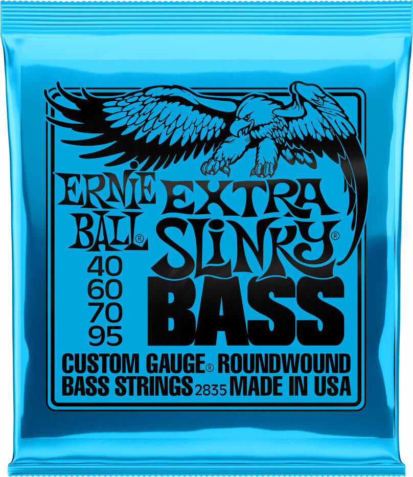 Ernie Ball P02835 Extra Slinky Nickel Wound Electric Bass 4c 40-95 - Electric bass strings - Main picture