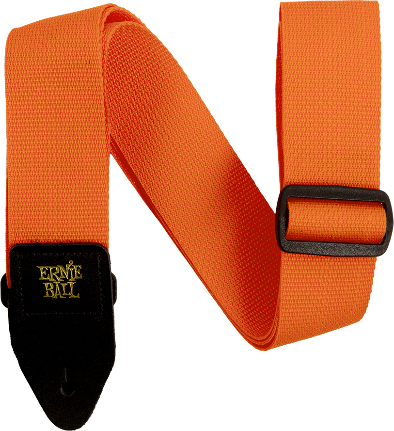 Ernie Ball Polypro 2.inc Guitar Strap Orange & Black - Guitar strap - Main picture