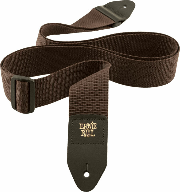 Ernie Ball Polypro Guitar Strap Brown - Guitar strap - Main picture