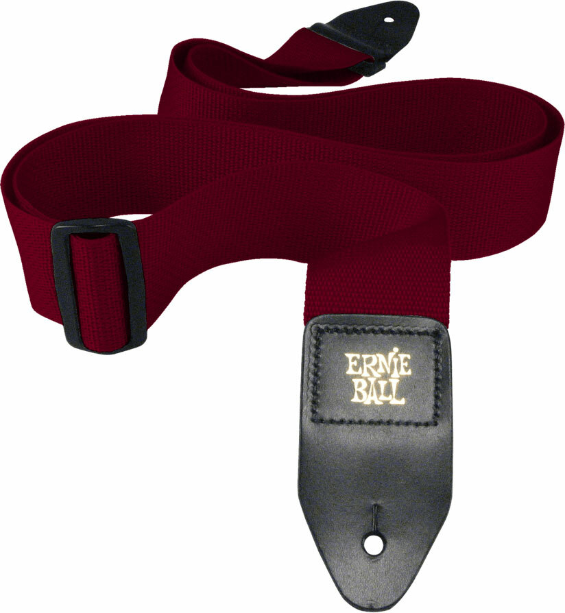 Ernie Ball Polypro Guitar Strap Burgundy - Guitar strap - Main picture