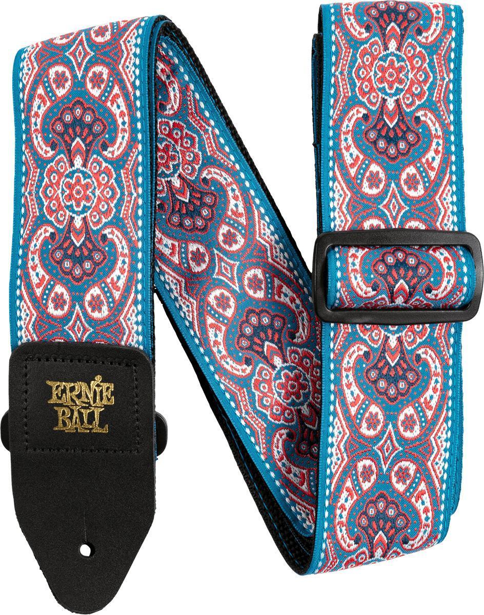 Guitar strap Ernie ball Jacquard 2-inches Guitar Strap - Pink Paisley