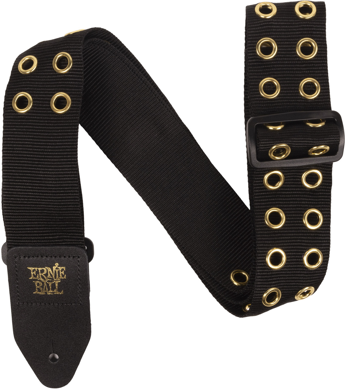 Ernie Ball Sangle Premium Hole Lotta Metal Gold - Guitar strap - Main picture