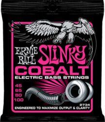 Electric bass strings Ernie ball Bass (4) 2734 Slinky Cobalt 45-100 - Set of 4 strings