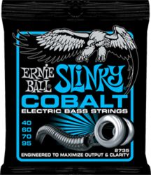 Electric bass strings Ernie ball Bass (4) 2735 Slinky Cobalt 040-095 - Set of 4 strings