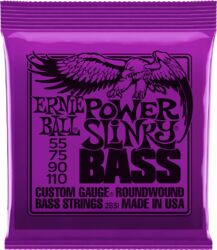 Electric bass strings Ernie ball Bass (4) 2831 Power Slinky 55-110 - Set of 4 strings