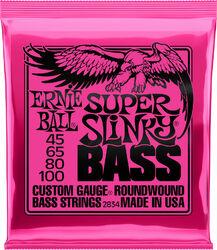 Electric bass strings Ernie ball Bass (4) 2834 Super Slinky 45-100 - Set of 4 strings