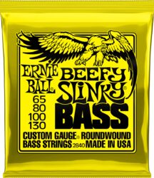 Electric bass strings Ernie ball Bass 2840 Beefy Slinky 65-130