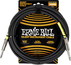 Cable Ernie ball Classic Silent jack/jack instrument cable 6m black