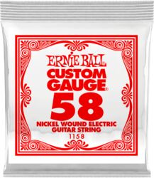 Electric guitar strings Ernie ball Electric (1) 1158 Slinky Nickel Wound 58 - String by unit