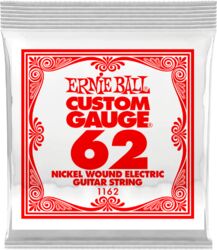 Electric guitar strings Ernie ball Electric (1) 1162 Slinky Nickel Wound 62 - String by unit