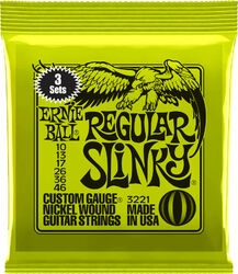 Electric guitar strings Ernie ball Electric (3X SET) 3221 Regular Slinky 10-46 - Set of strings