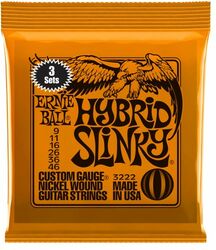 Electric guitar strings Ernie ball Electric (3x SET) 3222 Hybrid Slinky 9-46 - Set of strings