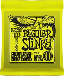 Electric guitar strings Ernie ball Electric (6) 2221 Regular Slinky 10-46 - Set of strings