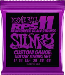 Electric guitar strings Ernie ball Electric (6) 2242 RPS Power Slinky 11-48 - Set of strings