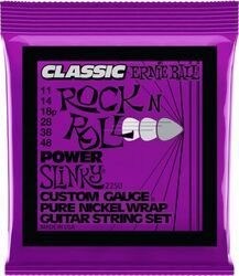 Electric guitar strings Ernie ball Electric (6) 2250 Classic Rock N Roll Power Slinky 11-48 - Set of strings