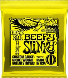 Electric guitar strings Ernie ball Electric (6) 2627 Beefy Slinky 11-54 (for Detuning) - Set of strings