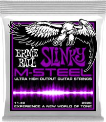 Electric guitar strings Ernie ball Electric (6) 2920 Slinky M-Steel 11-48 - Set of strings