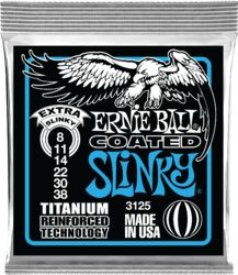 Electric guitar strings Ernie ball Electric (6) 3125 Coated Titanium Extra Slinky 8-38 - Set of strings
