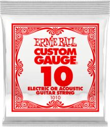 Electric guitar strings Ernie ball Electric / Acoustic (1) 1010 Slinky Nickel Wound 10 - String by unit