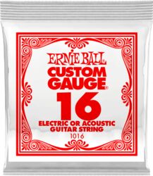 Electric guitar strings Ernie ball Electric / Acoustic (1) 1016 Slinky Nickel Wound 16 - String by unit