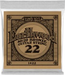 Acoustic guitar strings Ernie ball Folk (1) Earthwood 80/20 Bronze 022 - String by unit