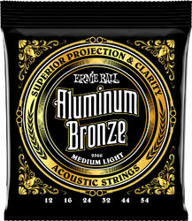 Acoustic guitar strings Ernie ball Folk (6) 2570 Aluminum Bronze 10-50 - Set of strings