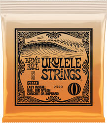 Ukulele strings Ernie ball P02329 Ukulele 4-String Set Ball End Nylon Clear Concert / Soprano 28-28