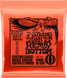 Electric guitar strings Ernie ball P02615 Electric Guitar 7-String Set STHB Slinky Nickel Wound 10-62 - 7-string set