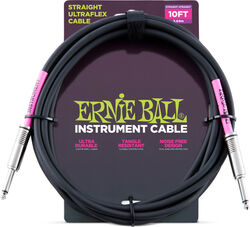 Cable Ernie ball Ultraflex - 3m - Black