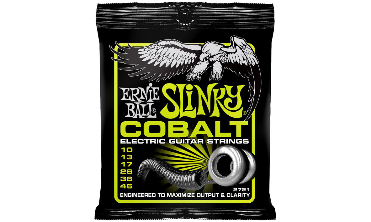 Ernie Ball 2721 Cobalt Regular Slinky Electric Guitar Strings for Maximize Output & Clarity Set of 6